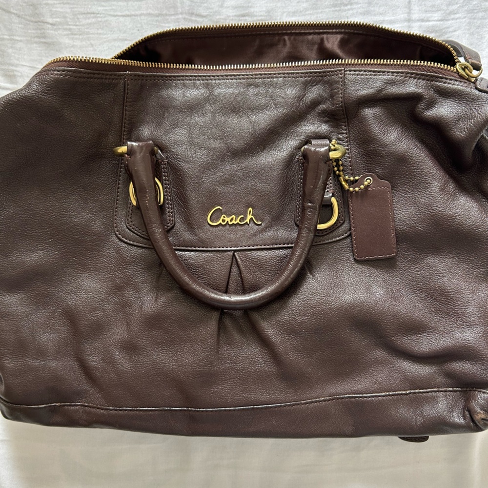 Coach Ashley Black Satchel Bag